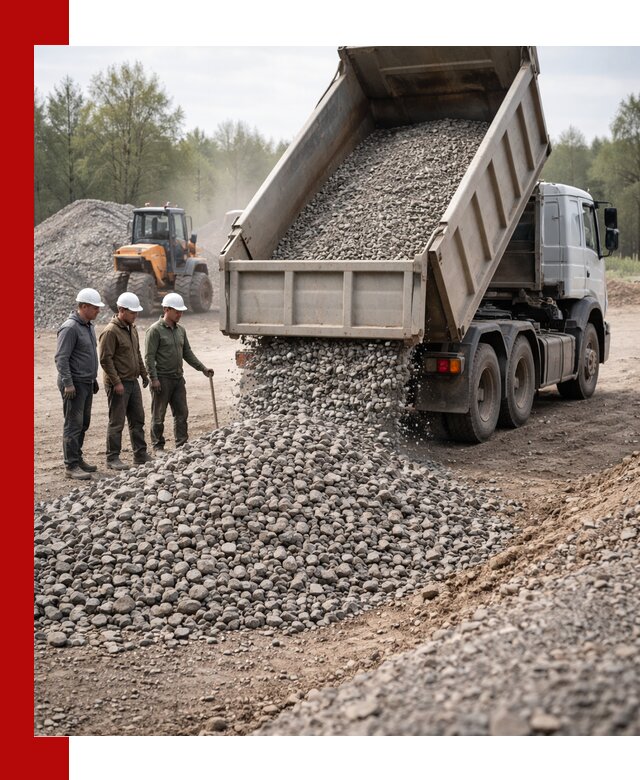 Доставка гравийного щебня фракции 70-120 в Видном