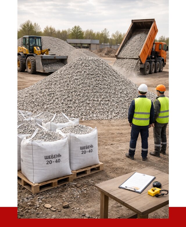 Известняковый щебень 20-40 в Видном от 2174 р. ПРОНЕРУДВдн