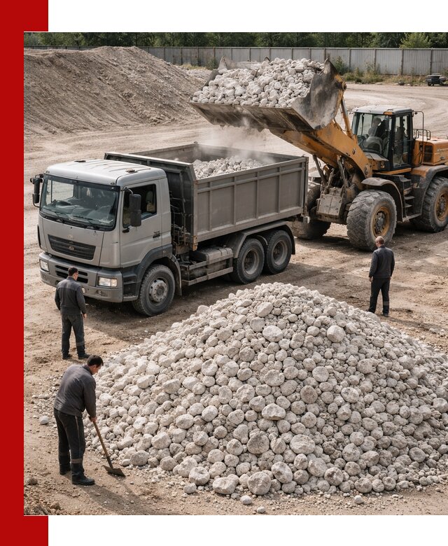 Известняковый щебень фракция 70–150 с доставкой в Видном