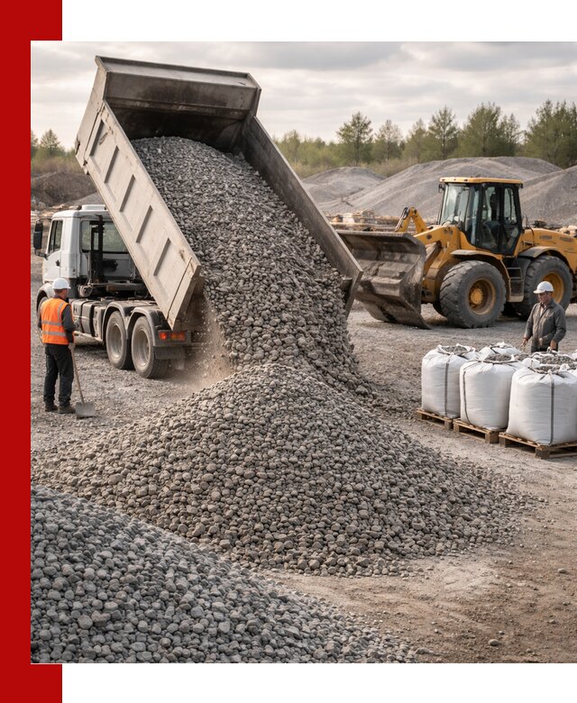 Бетонный щебень фракция 5–20 с доставкой в Видном