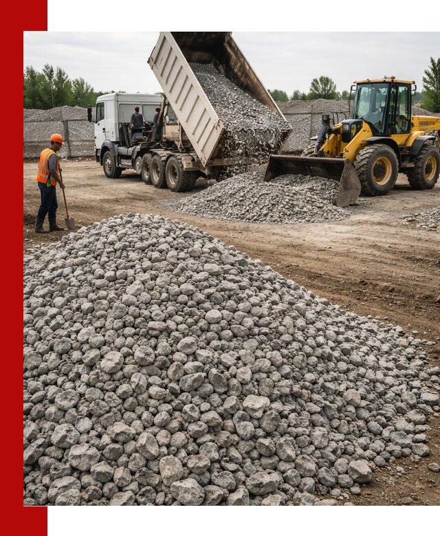 Доставка бетонного щебня фракции 40-70 в Видном