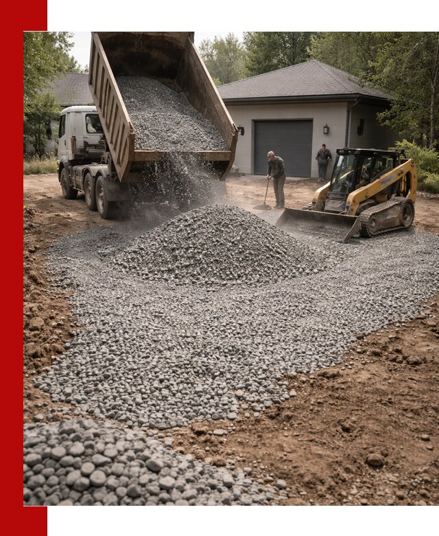 Щебень для парковки в Видном: доставка и укладка качественного материала