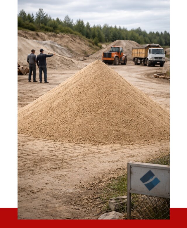 Карьерный песок навалом в Видном от 1863 р. | ПРОНЕРУДВдн