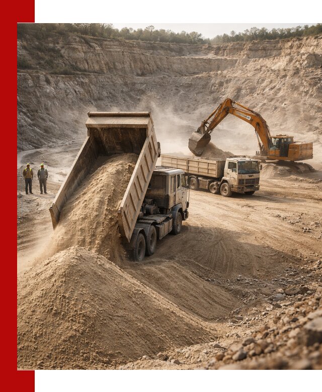 Карьерный песок навалом с доставкой в Видном