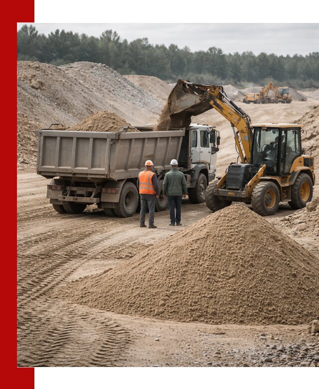 Карьерный среднезернистый песок с доставкой в Видном