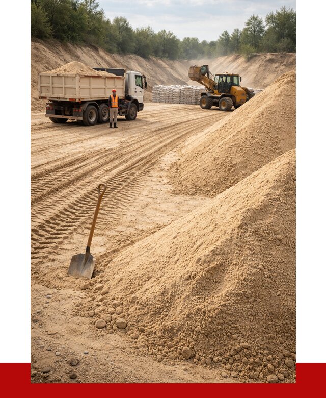 Карьерный песок мелкозернистый в Видном от 9315 р. | ПРОНЕРУДВдн