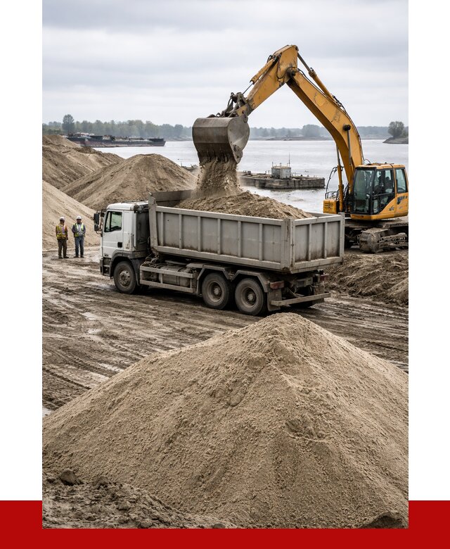 Купить речной песок навалом в Видном от 1863 р., ПРОНЕРУДВдн