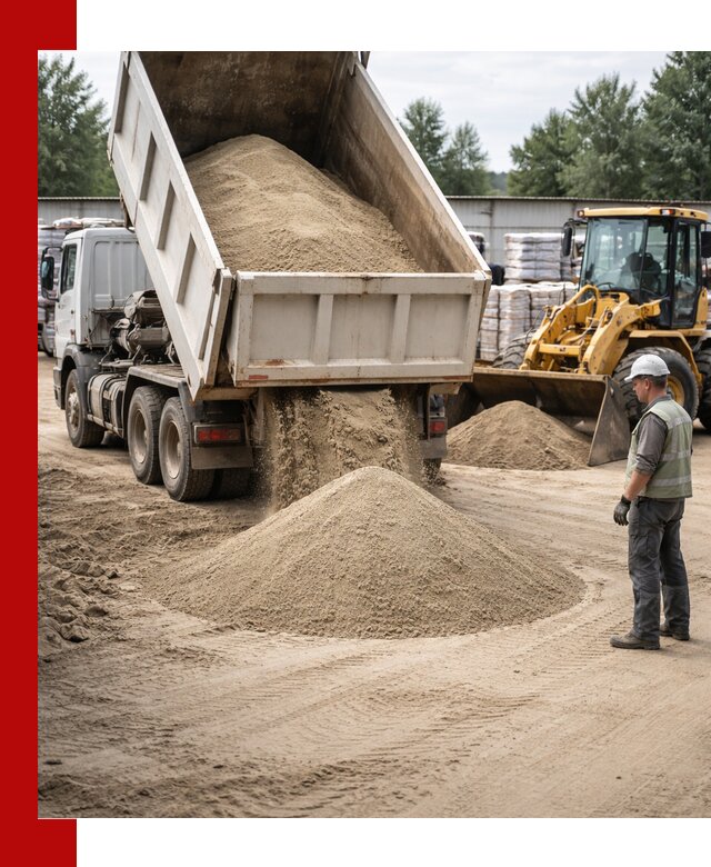Поставка и доставка песка для бетона в Видном