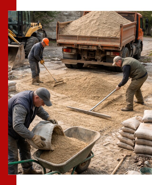 Поставка песка для стяжки в Видном с быстрой доставкой