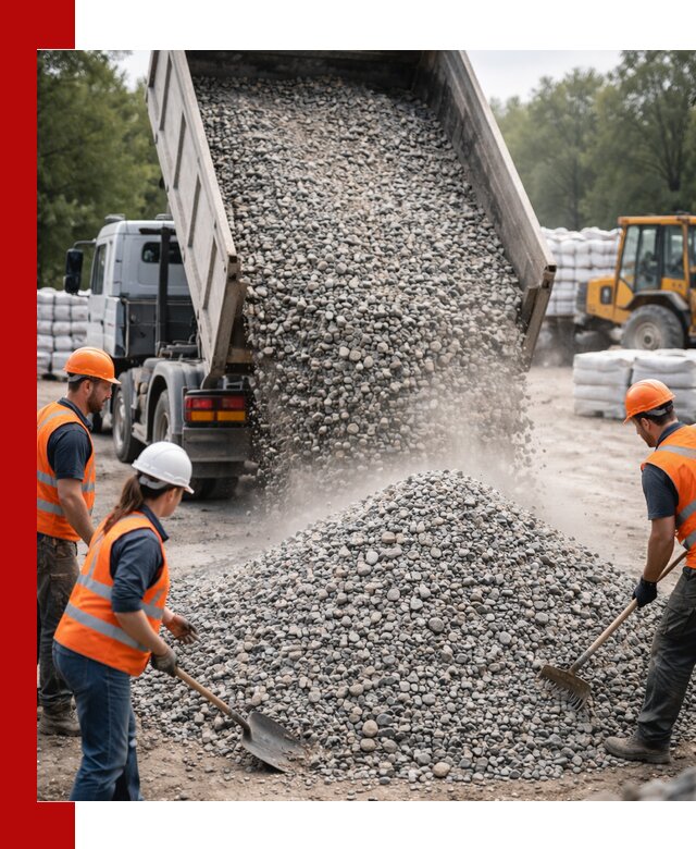 Доставка гравия и камня в Видном оптом и в розницу