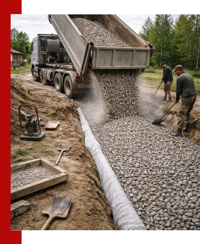 Гравий для дренажа с доставкой в Видном качественный и недорогой