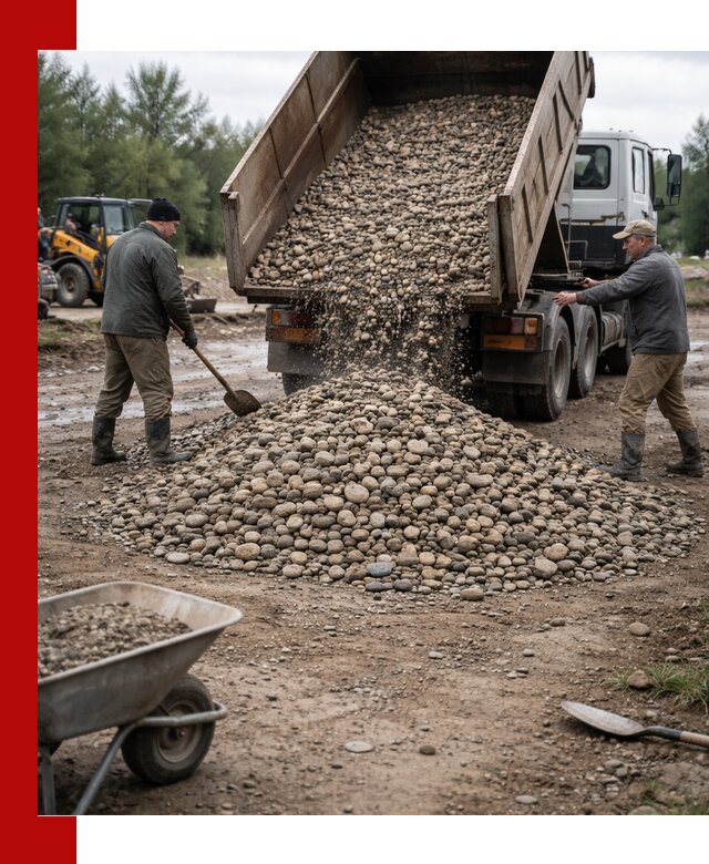 Доставка гальки речной оптом и в розницу в Видном