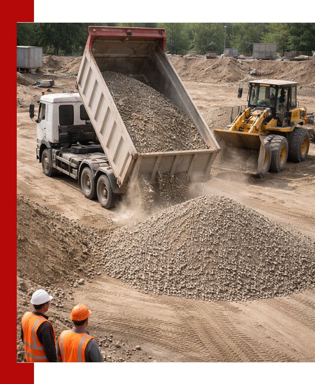 Щебень с песком (ЩГПС С2) с доставкой в Видном