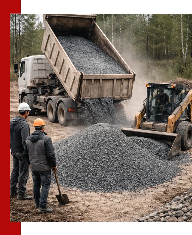 Гранитный отсев 0-5 с доставкой и разгрузкой в Видном