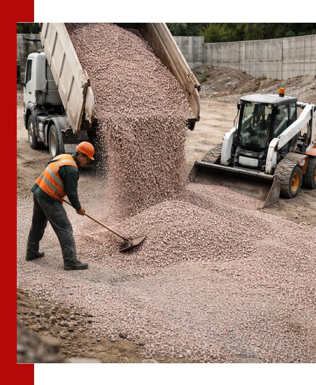 Крошка розовый гранит с доставкой в Видном от производителя