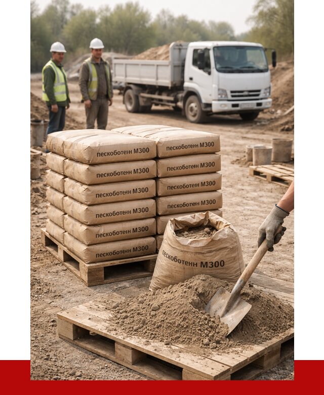 Пескобетон М300 в Видном с доставкой от 4813 р. за куб | ПРОНЕРУДВдн