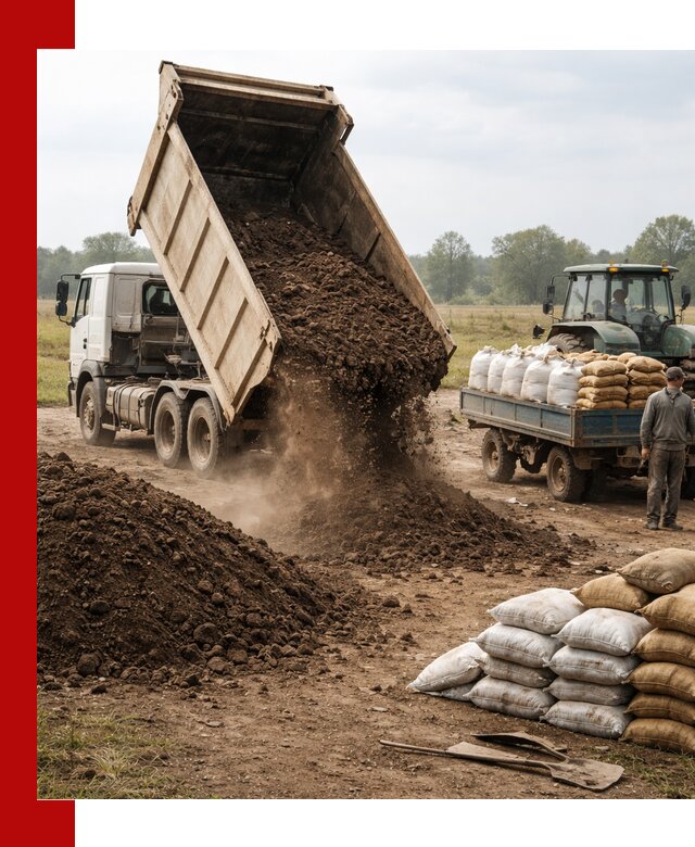 Доставка грунта и удобрений оптом в Видном для сельхоз и строительства