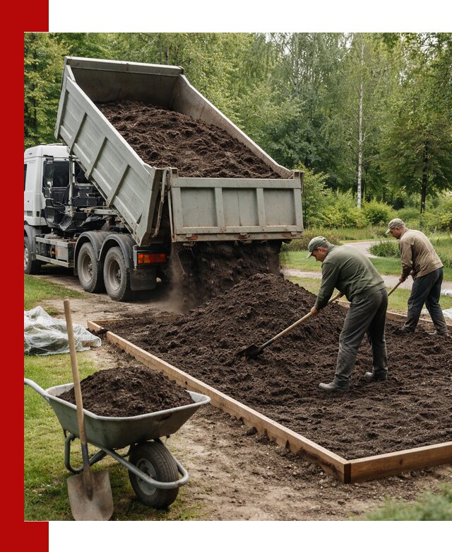 Доставка грунта для озеленения и благоустройства в Видном