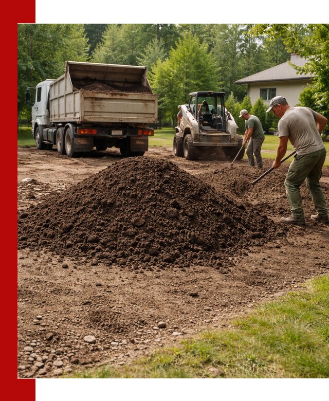 Доставка и укладка грунта для газона в Видном