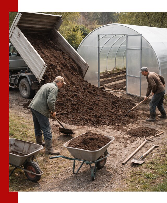 Грунт для теплицы с доставкой в Видном — плодородный субстрат под растения