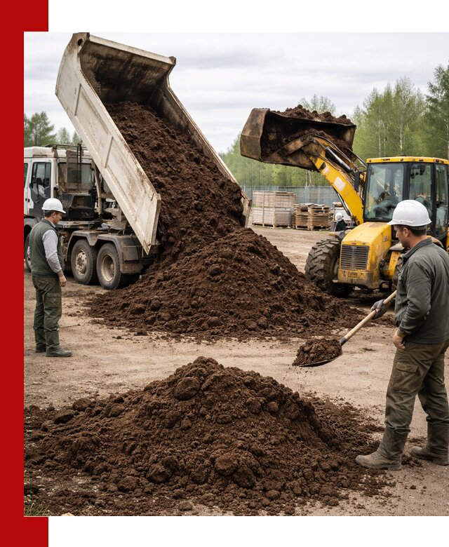 Доставка торфа оптом и в мешках в Видном