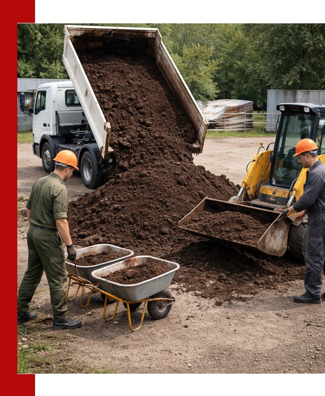 Доставка торфо-земляной смеси в Видном для огорода и ландшафта