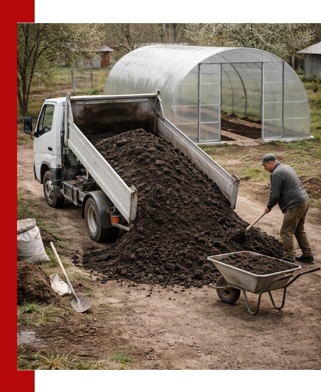 Чернозем для теплицы с доставкой в Видном