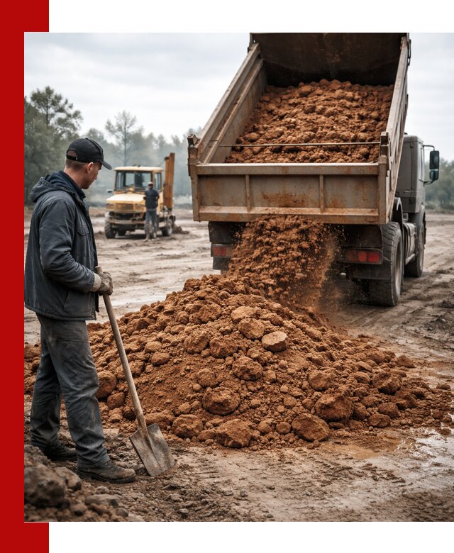 Глина для засыпки в Видном с доставкой самосвалами