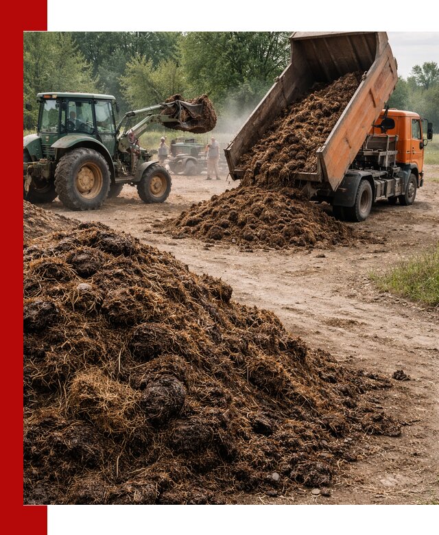 Доставка навоза самосвалами в Видном для сельхозпотребностей