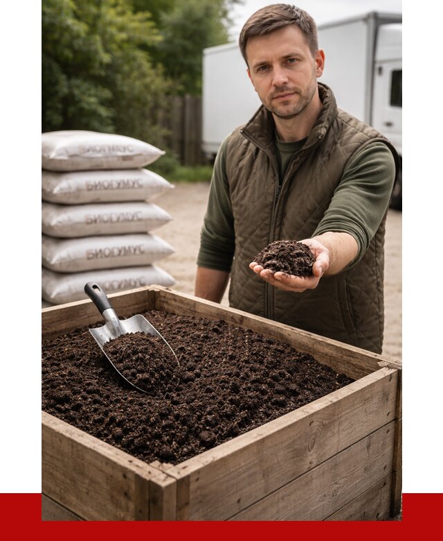 Купить биогумус в Видном с доставкой от 8798 р. за куб | ПРОНЕРУДВдн