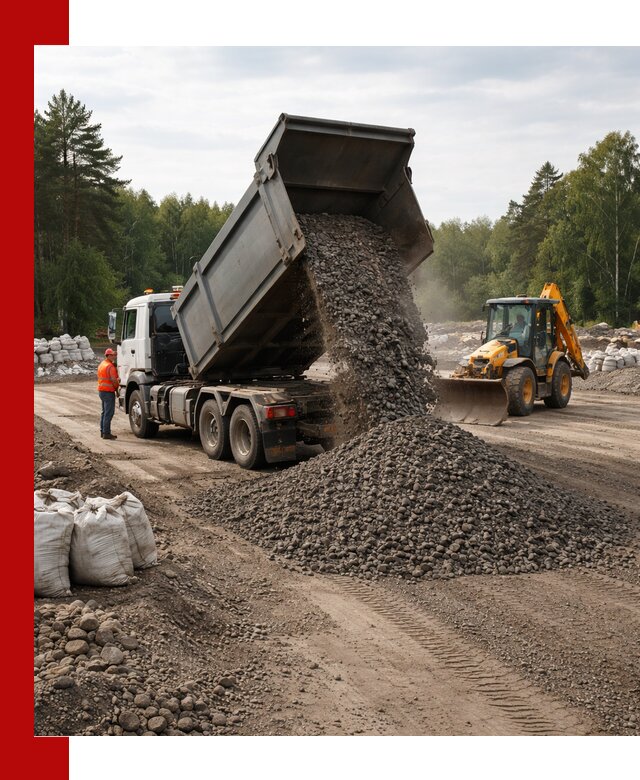 Доставка дробленого асфальта в Видном для дорожных работ