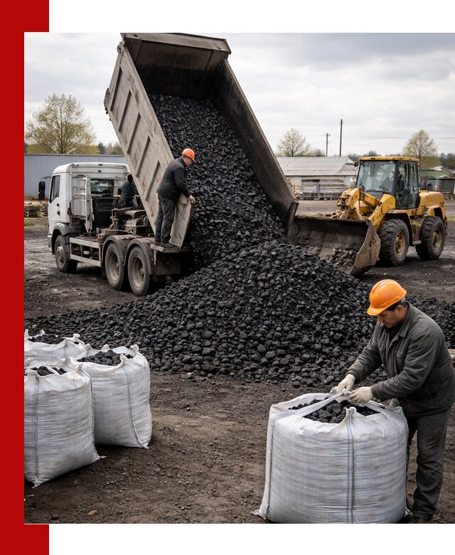 Доставка каменного угля в Видном оптом и в розницу