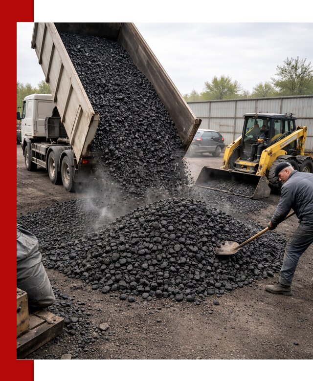 Доставка угля орех в Видном оптом и в розницу