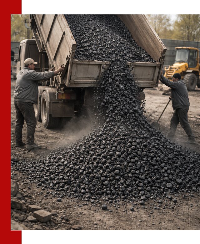 Доставка угля семечка самосвалами в Видном