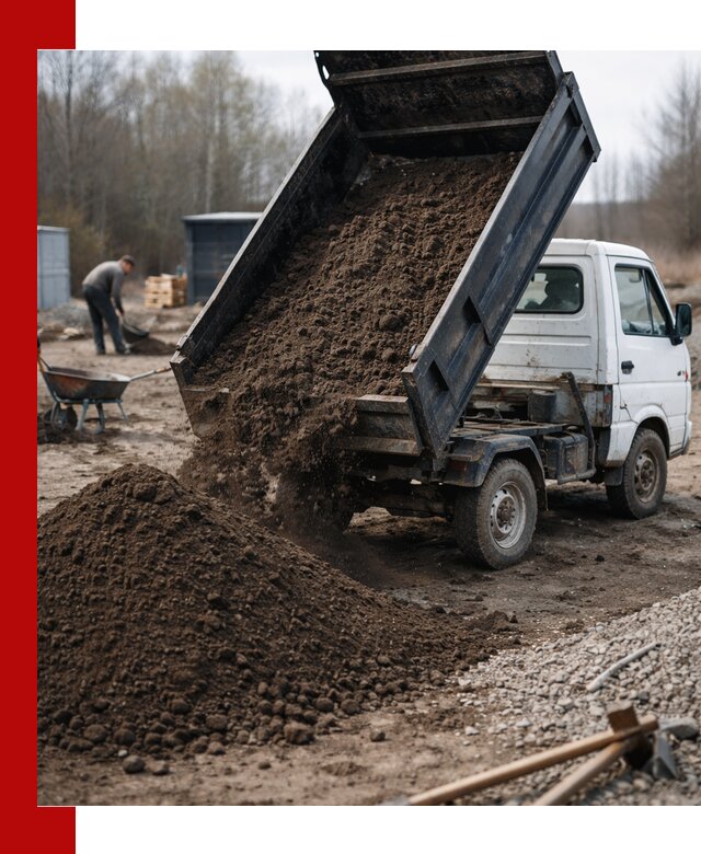 Аренда минисамосвала в Видном для доставки сыпучих материалов