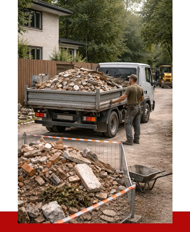 Вывоз строительного мусора с погрузкой в Видном от 7763 р | ПРОНЕРУДВдн