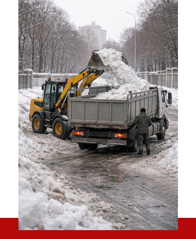 Вывоз снега с погрузкой в Видном от 3623 р. ПРОНЕРУДВдн