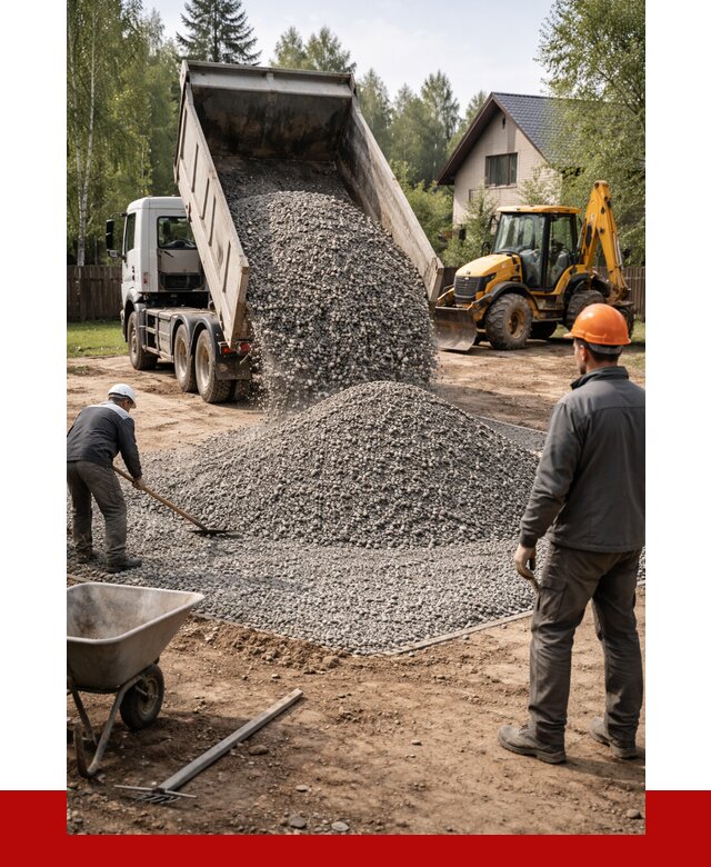 Отсыпка участка щебнем в Видном от 6728 р. ПРОНЕРУДВдн