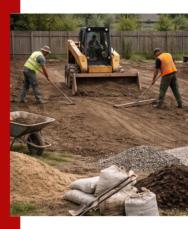 Выравнивание участка под строительство и благоустройство в Видном