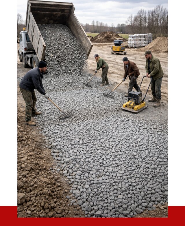 Устройство щебеночной подушки в Видном от 4658 р. ПРОНЕРУДВдн